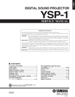 Yamaha YSP-1 - Service Manual 
